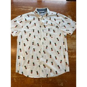 Brave Soul Pattern Pineapple Button Up
